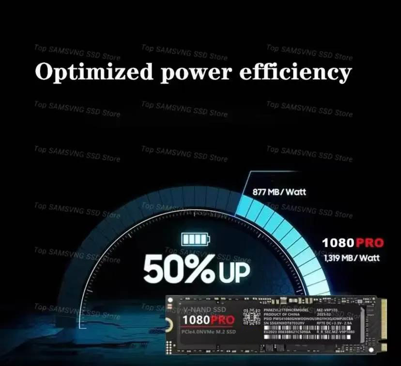 ぴ*ぅ様 1080 PRO 1TB PCIe NVMe M.2 SSD Solid State Drive (SSD) 1080 PRO 1TB, PsAyl®, PCIe Gen 5.0 x4